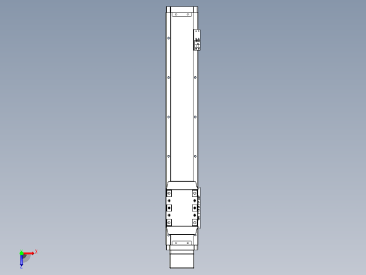 滚珠丝杠直线轴内置导轨TPA-GCR-80-1610C-L400-MP-M20-N3俯视缩略图
