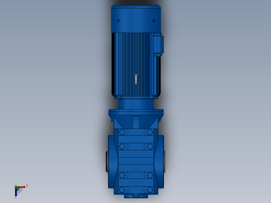 SA67空心轴安装斜齿-蜗轮蜗杆减速机SA67-YV0.25-6P-170.4-M1-0°-A俯视图