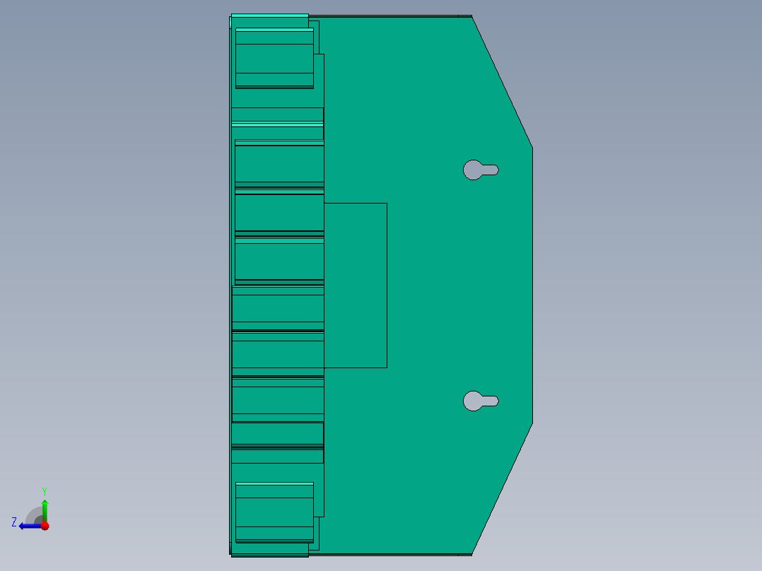 clamp set铣床用螺柱夹具step右视图