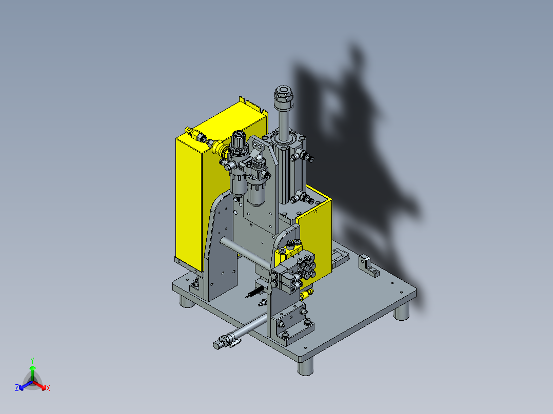 切金属线夹具cero正等轴测图