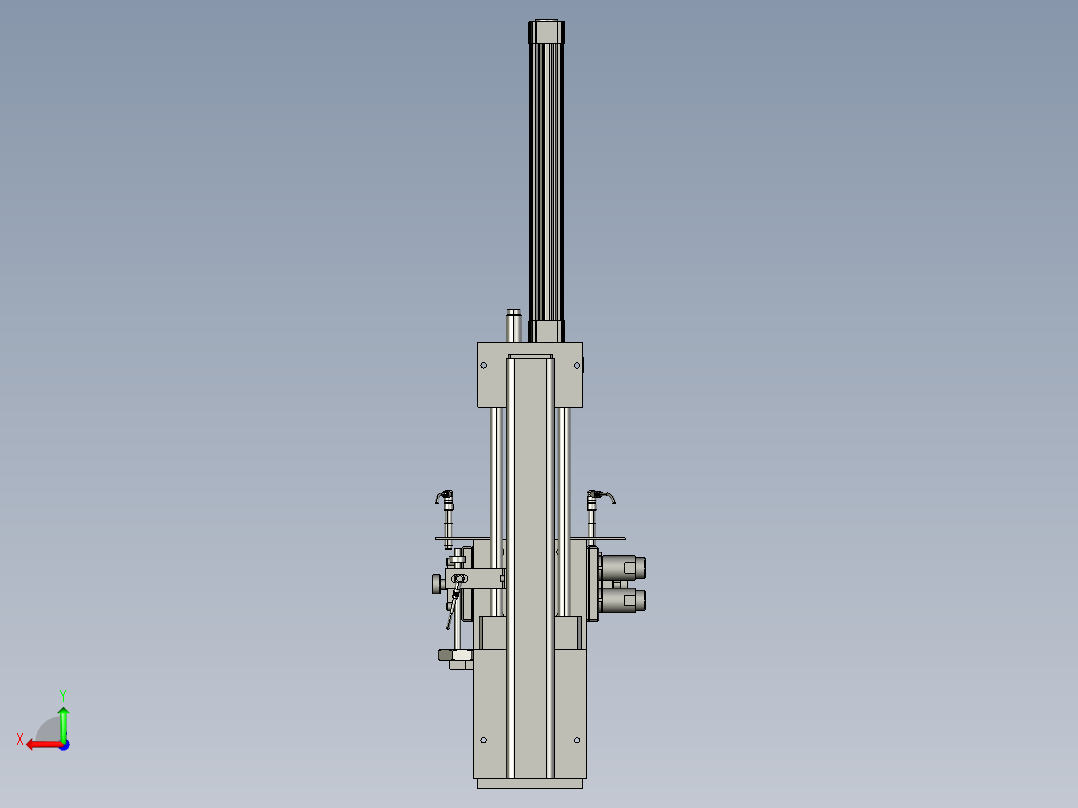 翻转机构后视图