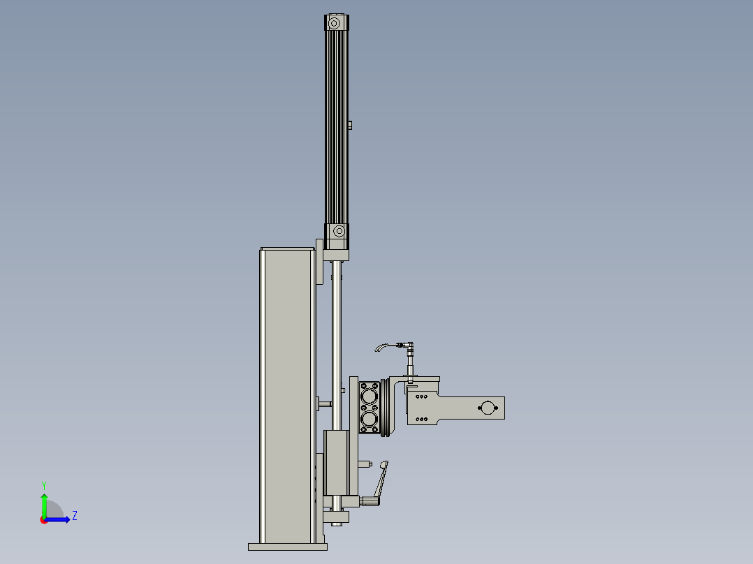 翻转机构左视图