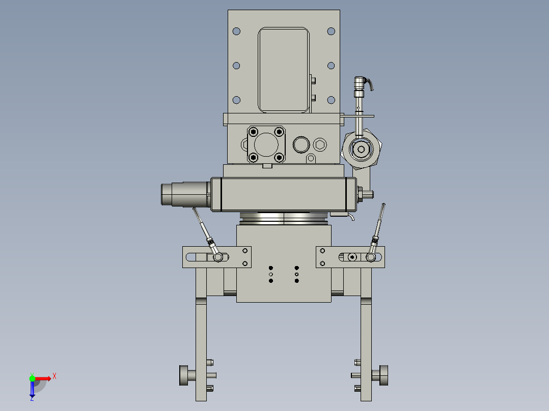 翻转机构俯视图