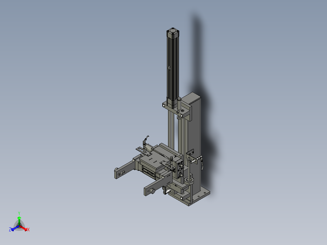 翻转机构正等轴测图