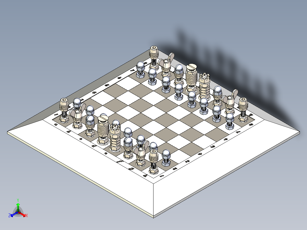 国际象棋正等轴测图