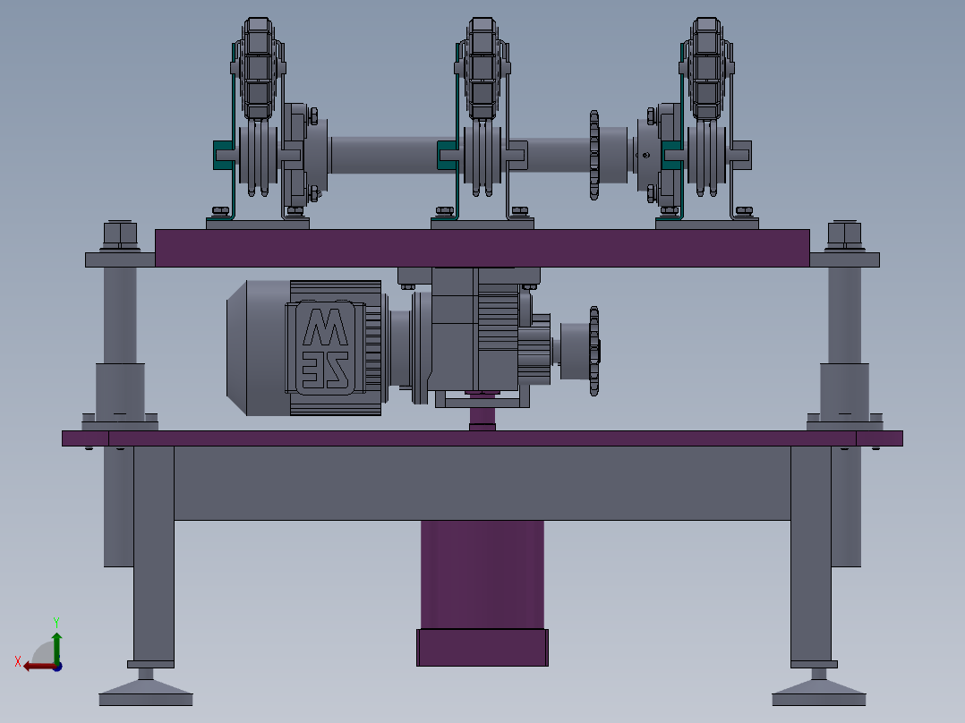 G880 顶升移载机后视图