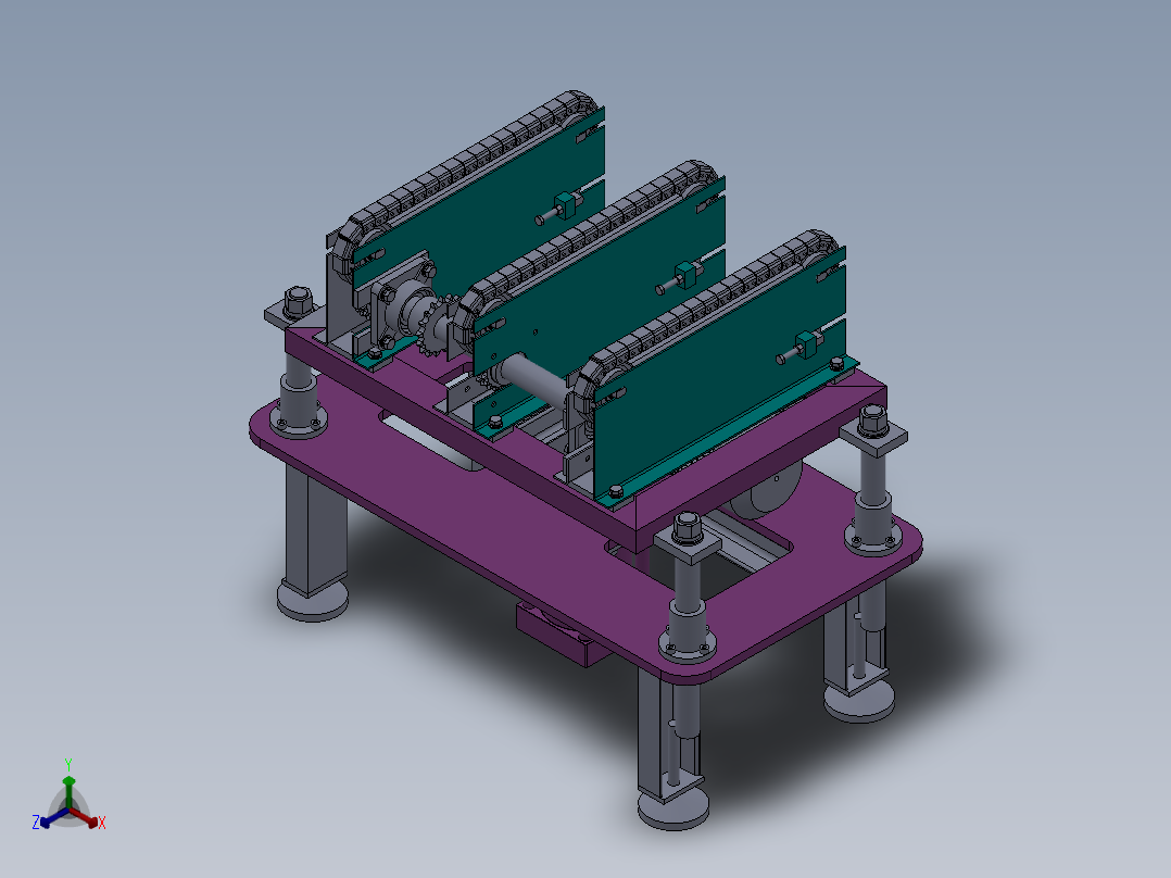 G880 顶升移载机正等轴测图