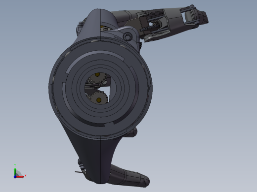 仿生机械手机器人手臂手掌3D图纸 非标机械自动化3D三维图纸前视缩略图