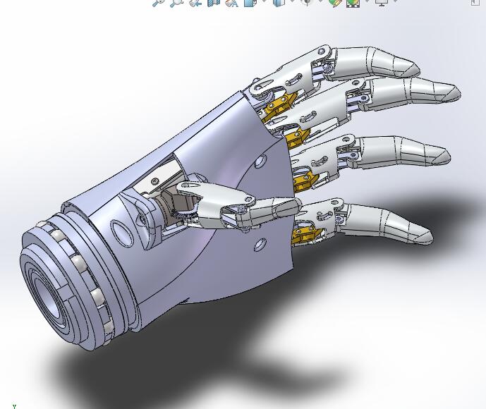 仿生机械手机器人手臂手掌3D图纸 非标机械自动化3D三维图纸
