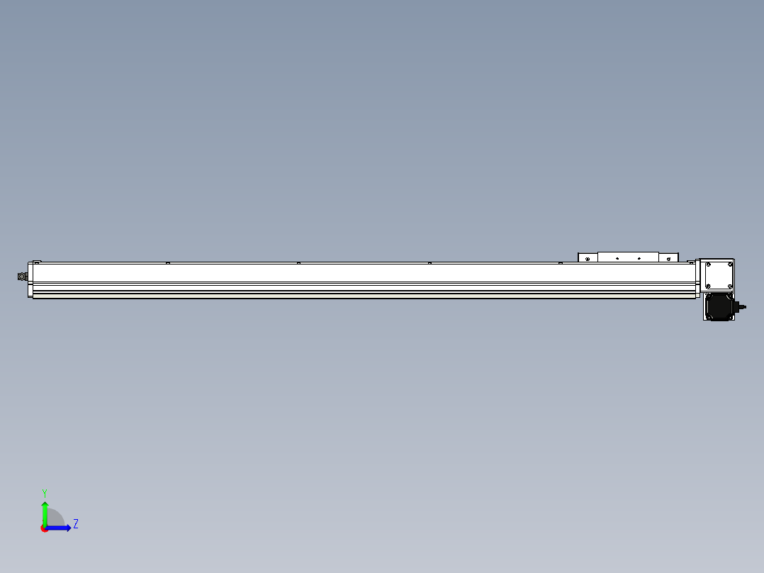 Toyo东佑达直线模组-ECB17-1200-RD左视图