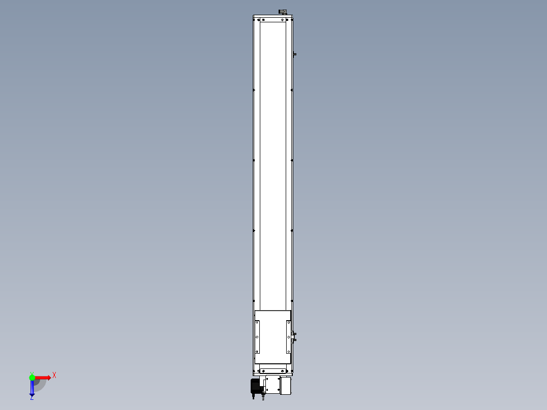 Toyo东佑达直线模组-ECB17-1200-RD俯视图