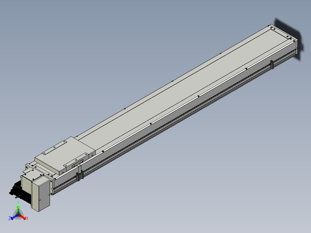 Toyo东佑达直线模组-ECB17-1200-RD正等轴测图