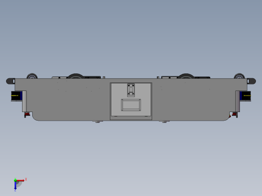 可抬升驱动双向AGV小车俯视缩略图