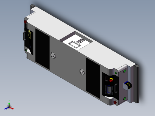 可抬升驱动双向AGV小车正等轴测缩略图