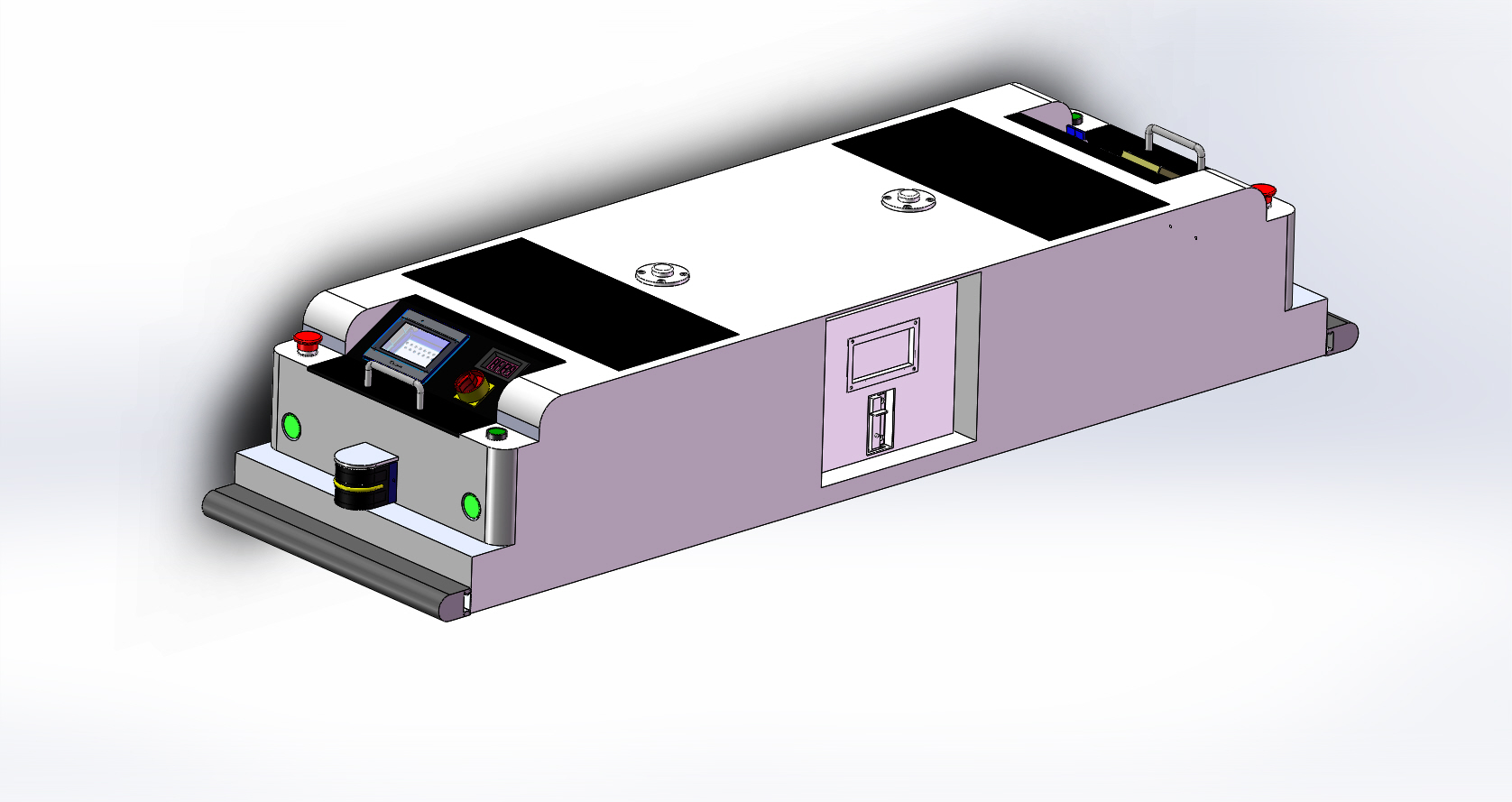 可抬升驱动双向AGV小车