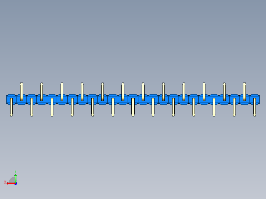 彩色公排针 100mil 2.54mm 系列-DS1022_blue_25p_100mil_Type_SMT_R2_rev1.0后视缩略图