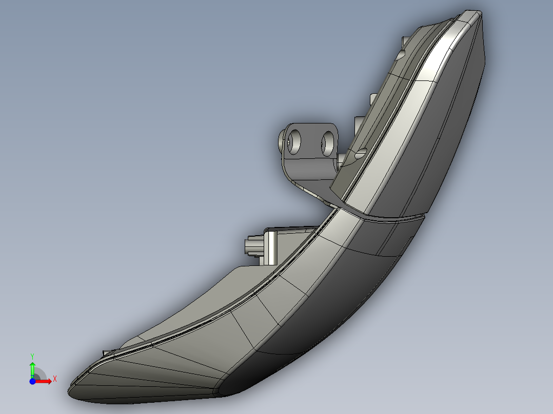 汽车尾灯3D设计874214前视图
