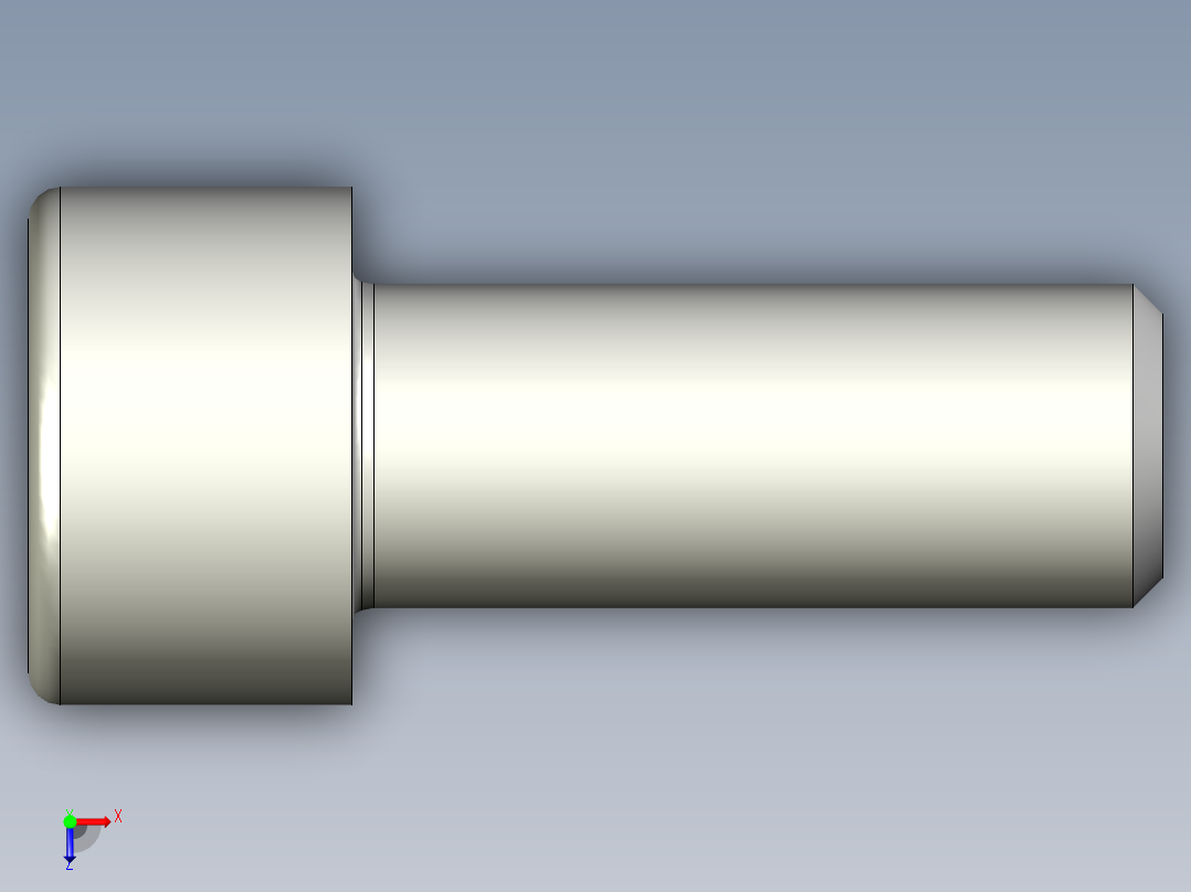螺钉-DIN_912-M10x25.stp俯视图