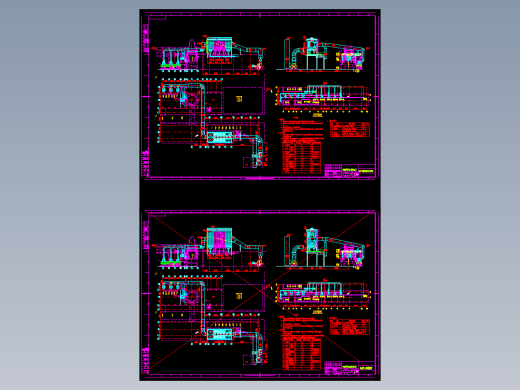 某钢厂高炉出铁场及矿槽除尘系统初步设计图