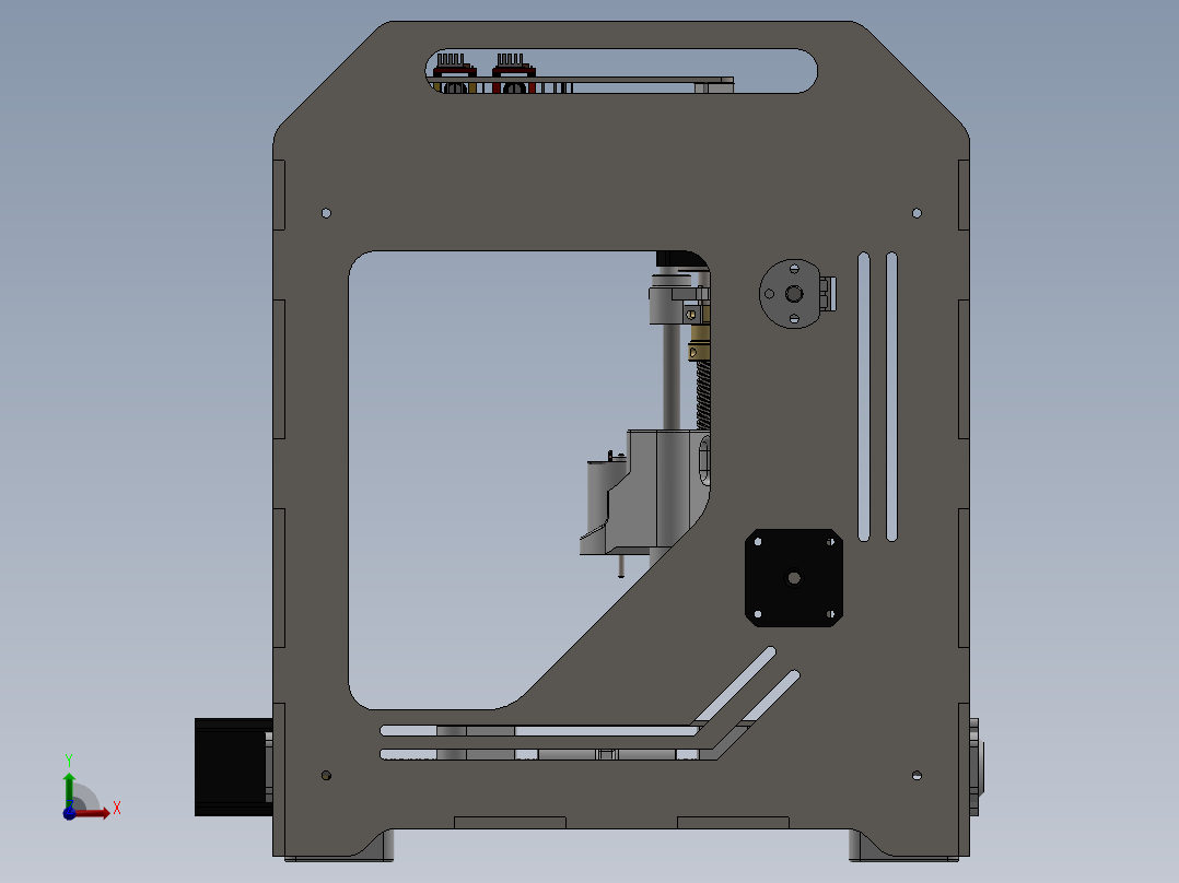 台式微型 CNC前视图