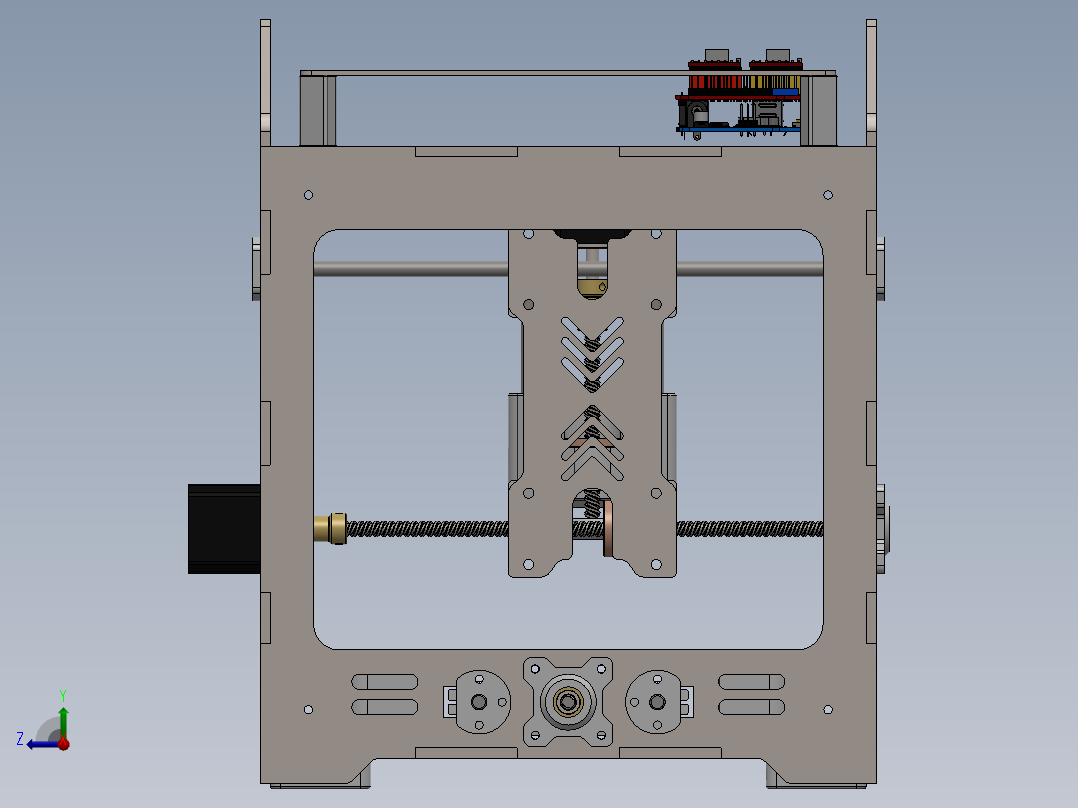 台式微型 CNC右视图