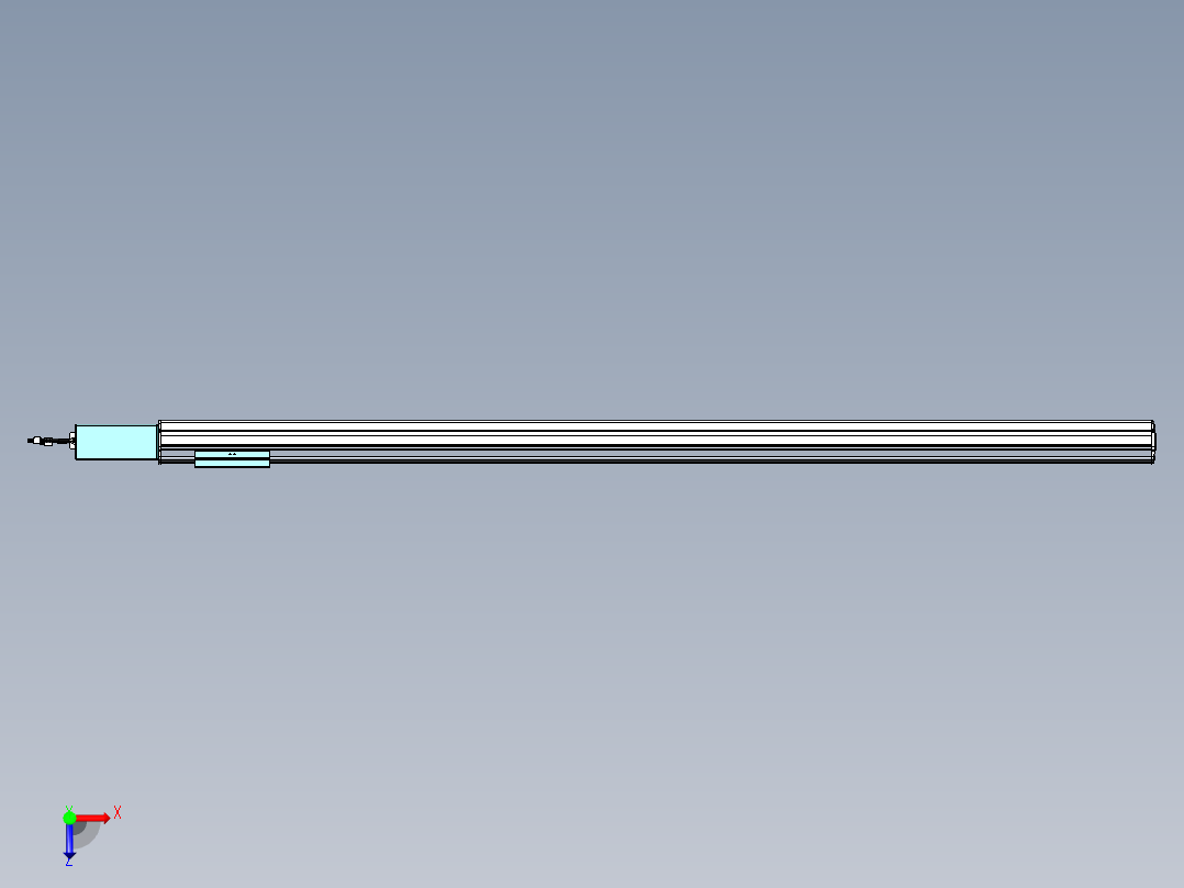 威洛博VBF同步带传动一般环境VBF14-L45-S1550-BR-ZP40-C3俯视图