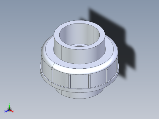 聚氯乙烯配件29-Sch80_Union T375_SxS_857-375-020_2in正等轴测缩略图