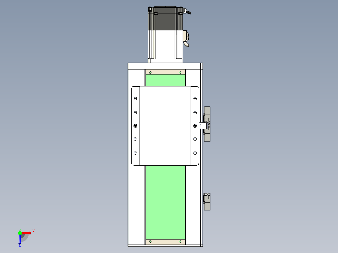 丝杠滑台-全封闭-EC17-Lx-C-S150-BC-P75-D3俯视图
