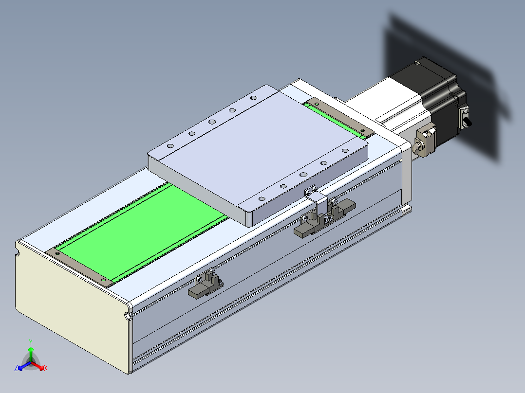 丝杠滑台-全封闭-EC17-Lx-C-S150-BC-P75-D3正等轴测图