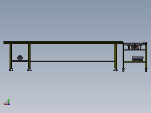 滚筒线体（带阻挡移载机构）后视缩略图
