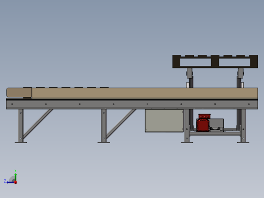 带升降机构的托盘输送机右视缩略图