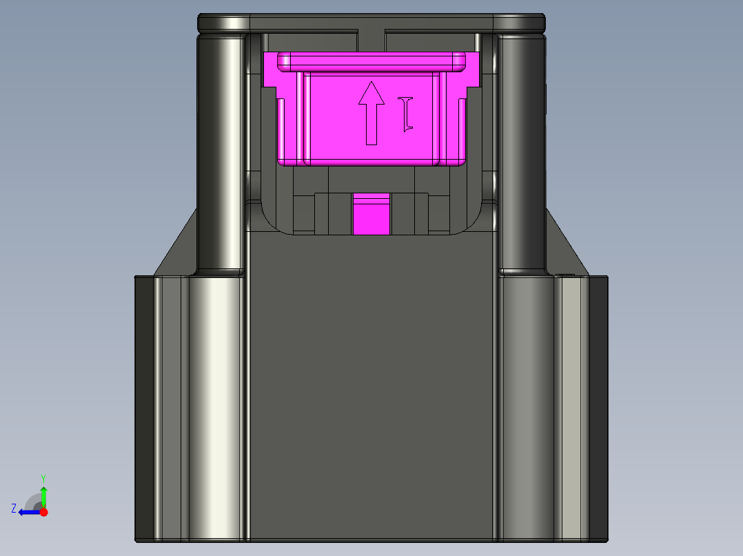 瑞克达12Pin插头-A位右视图