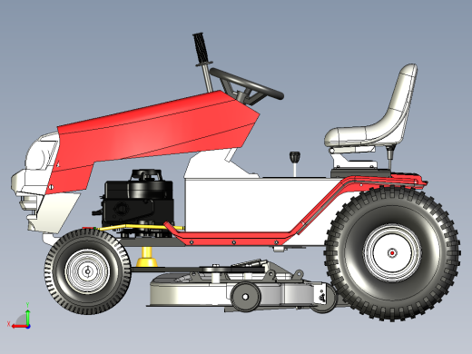 乘坐式割草机模型后视缩略图