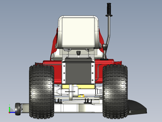 乘坐式割草机模型左视缩略图