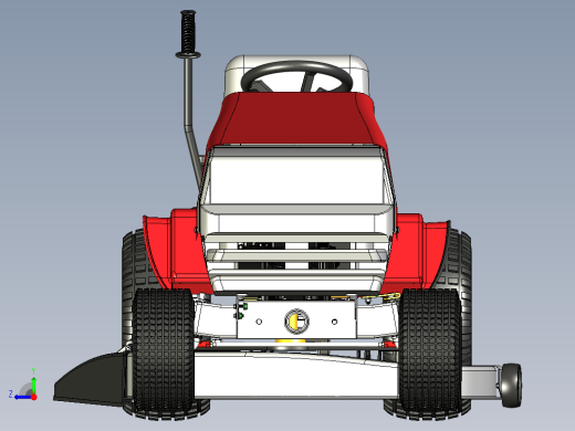 乘坐式割草机模型右视缩略图