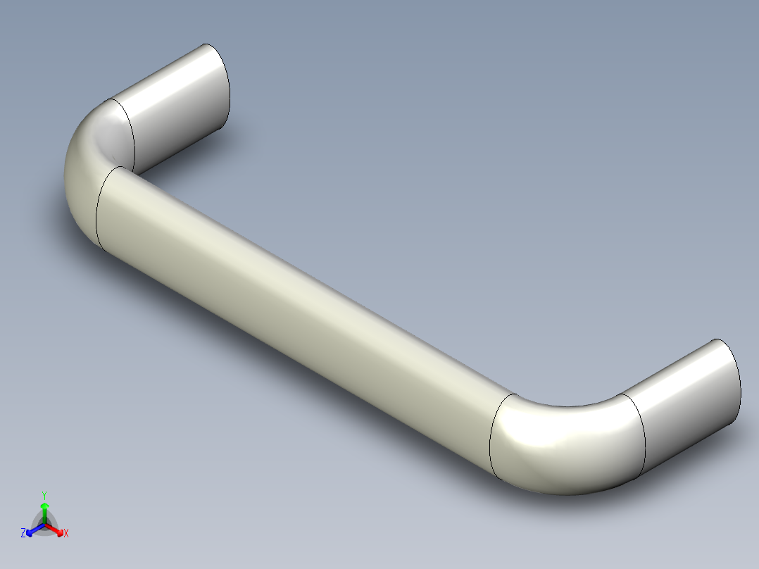 取手(鋁合金)(C)MO-3D多系列多零件图纸模型正等轴测图