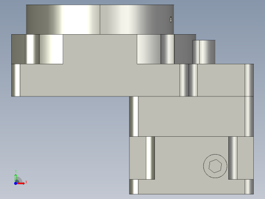 中空旋转平台KFN60-10模型(5-21 22-2 4-M3-31-31)前视缩略图