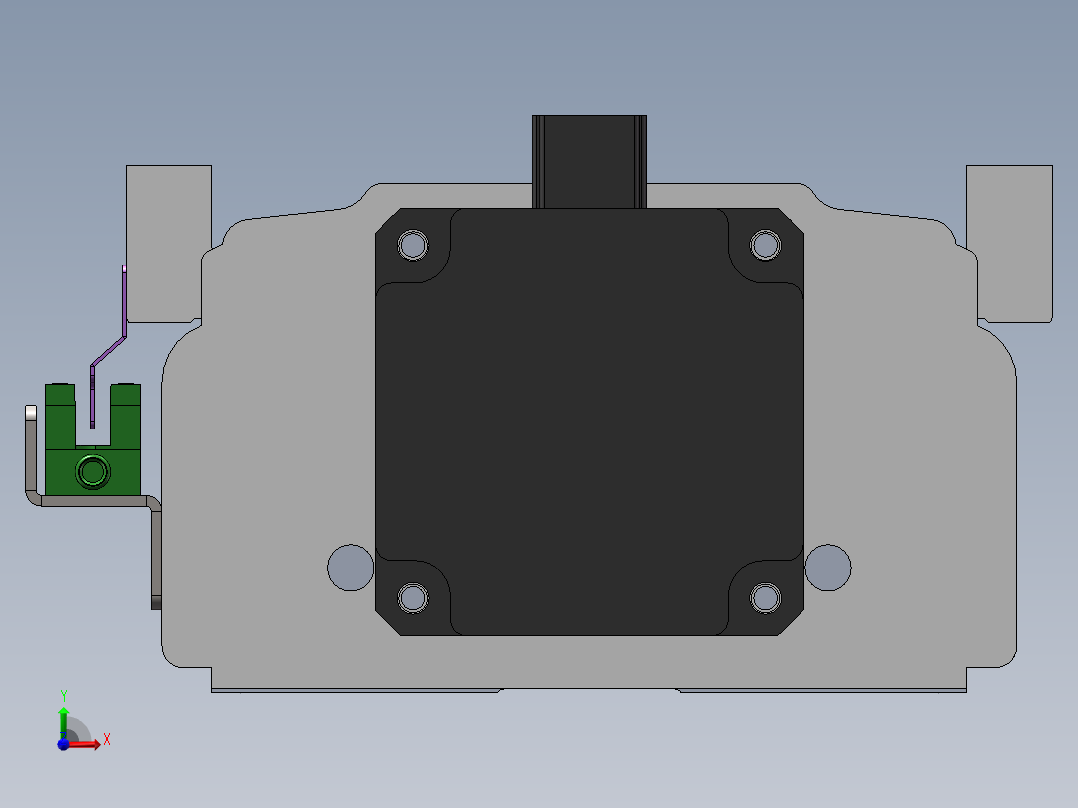 电动滑台模组SDM120直连模型前视图