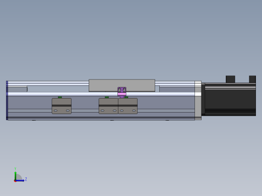 电动滑台模组SDM120直连模型左视缩略图