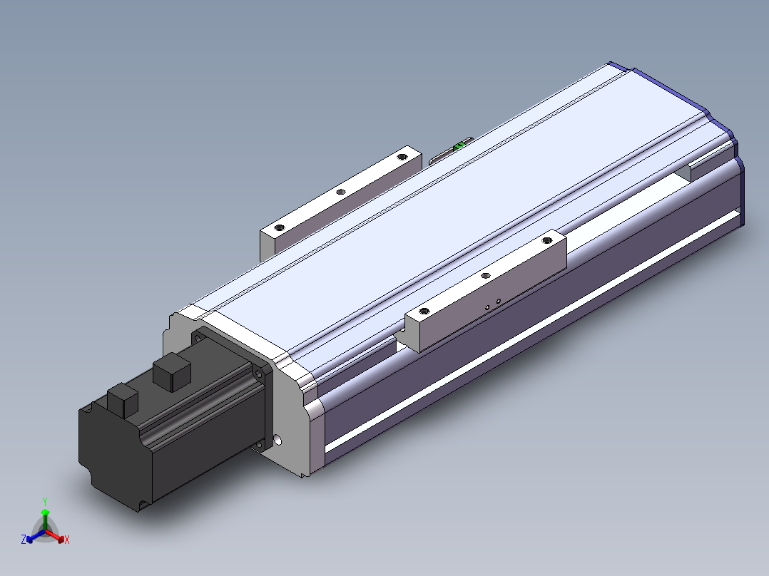 电动滑台模组SDM120直连模型正等轴测图