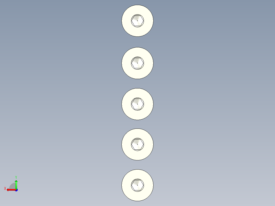 内六角螺栓-M16 Set_CSK Allen Bolt后视图