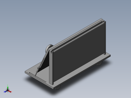 液晶面板保湿运输载具正等轴测缩略图