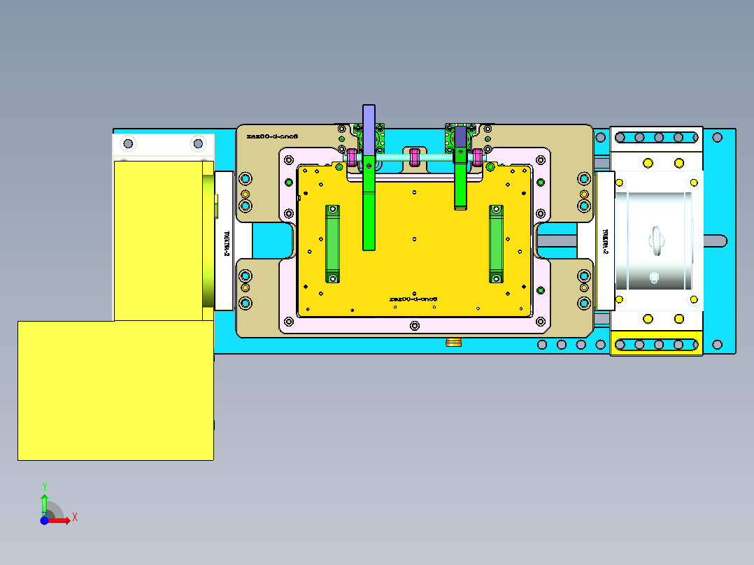 ZAZ00-D-笔记本CNC工装夹具三维模型CNC6-20150422前视图