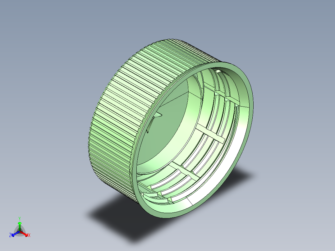 瓶盖、盖子(18)正等轴测图