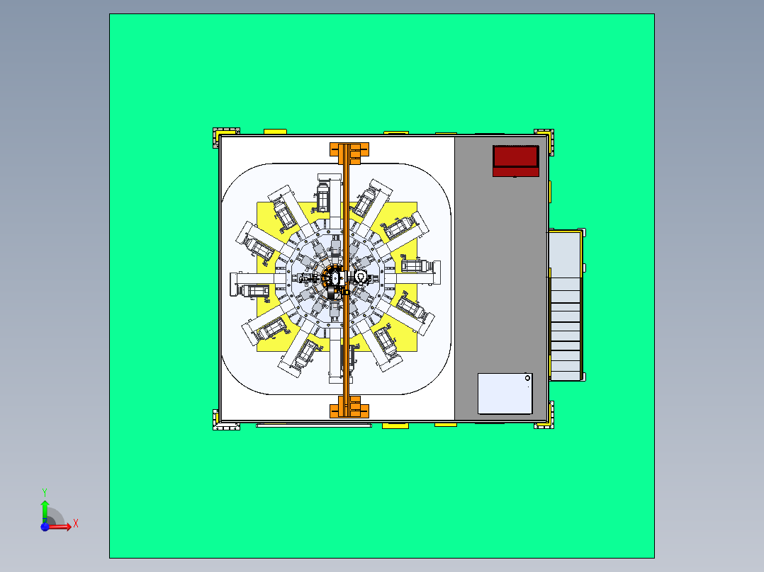 空气弹簧扣压机sw19前视图