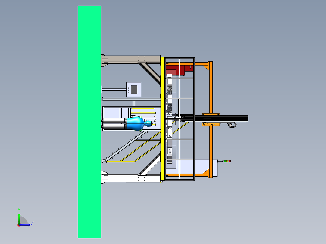 空气弹簧扣压机sw19左视图