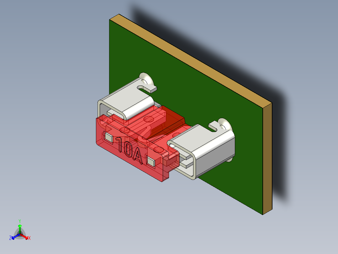 带PCB夹的薄型迷你刀片保险丝