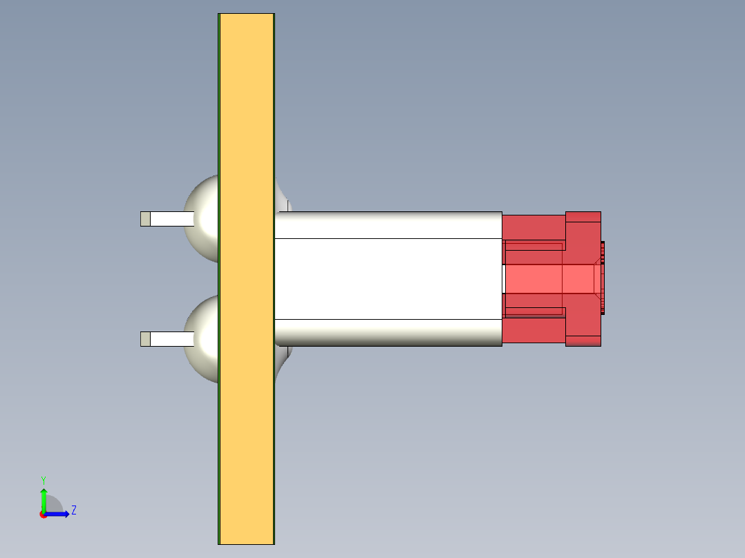 带PCB夹的薄型迷你刀片保险丝左视图