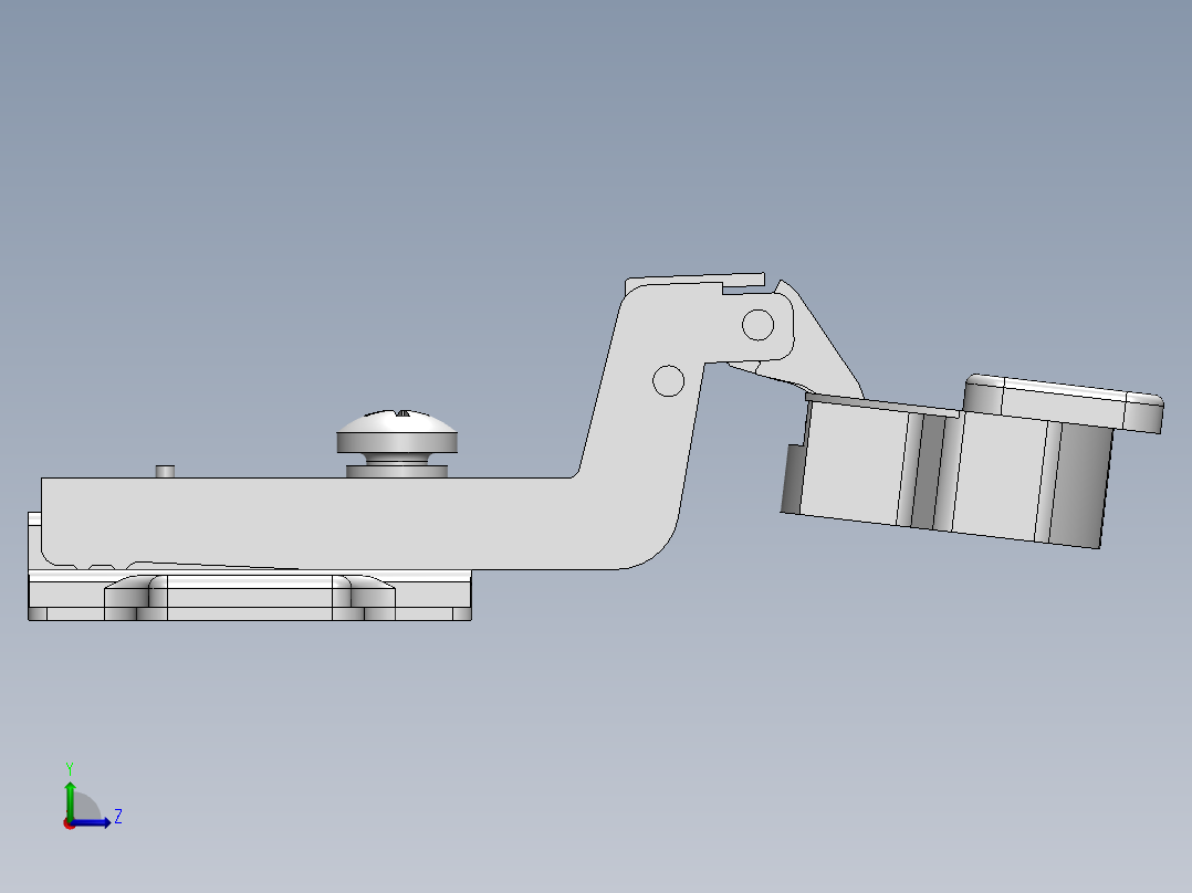 铰链、-铰链concealed-hinge左视图