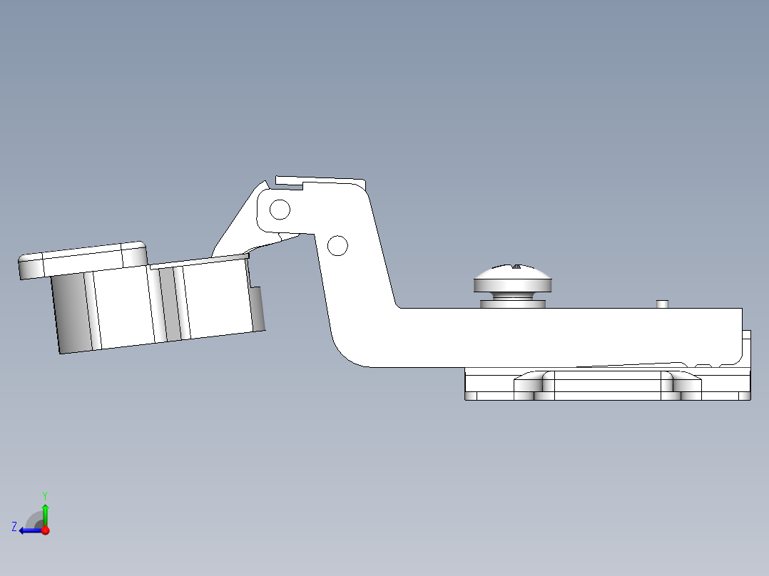 铰链、-铰链concealed-hinge右视图